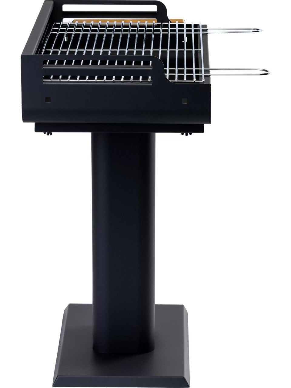 Grill Çelik Izgara Mangal Ahşap Kömürlü 67X40