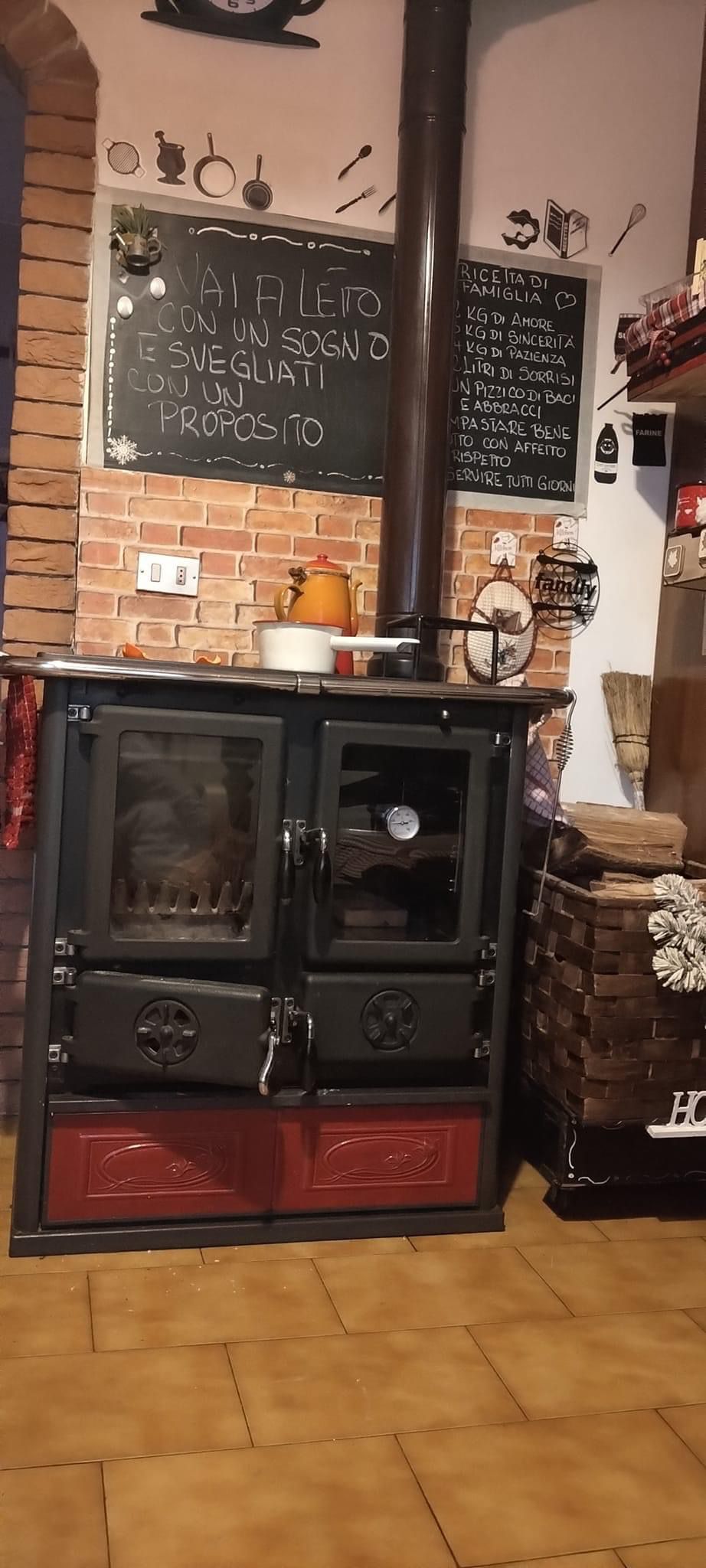 LA NORDICA Rosetta BII Kuzine Soba (Kırmızı)