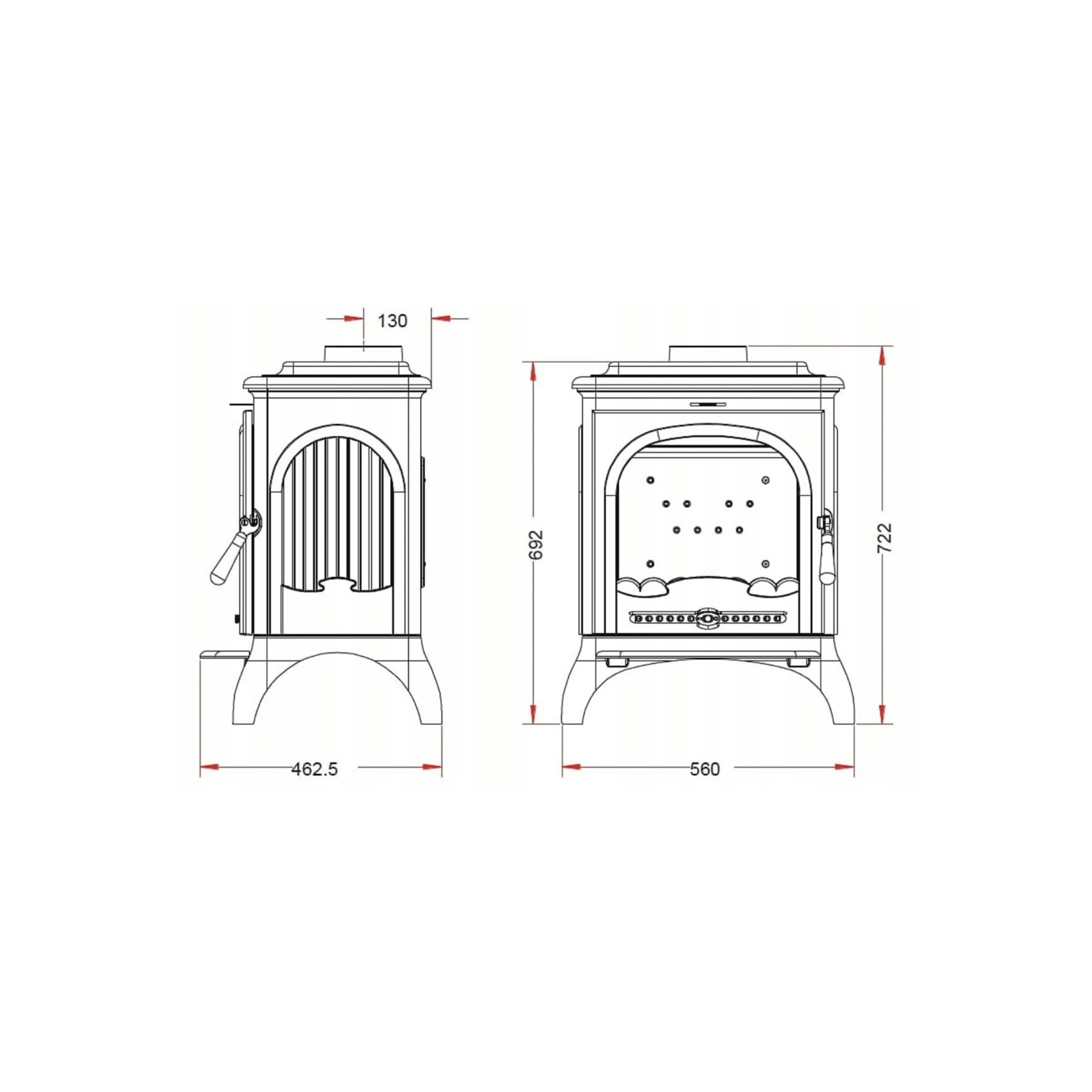 Invicta Seville Döküm Odun Sobası 6192 46 Krem
