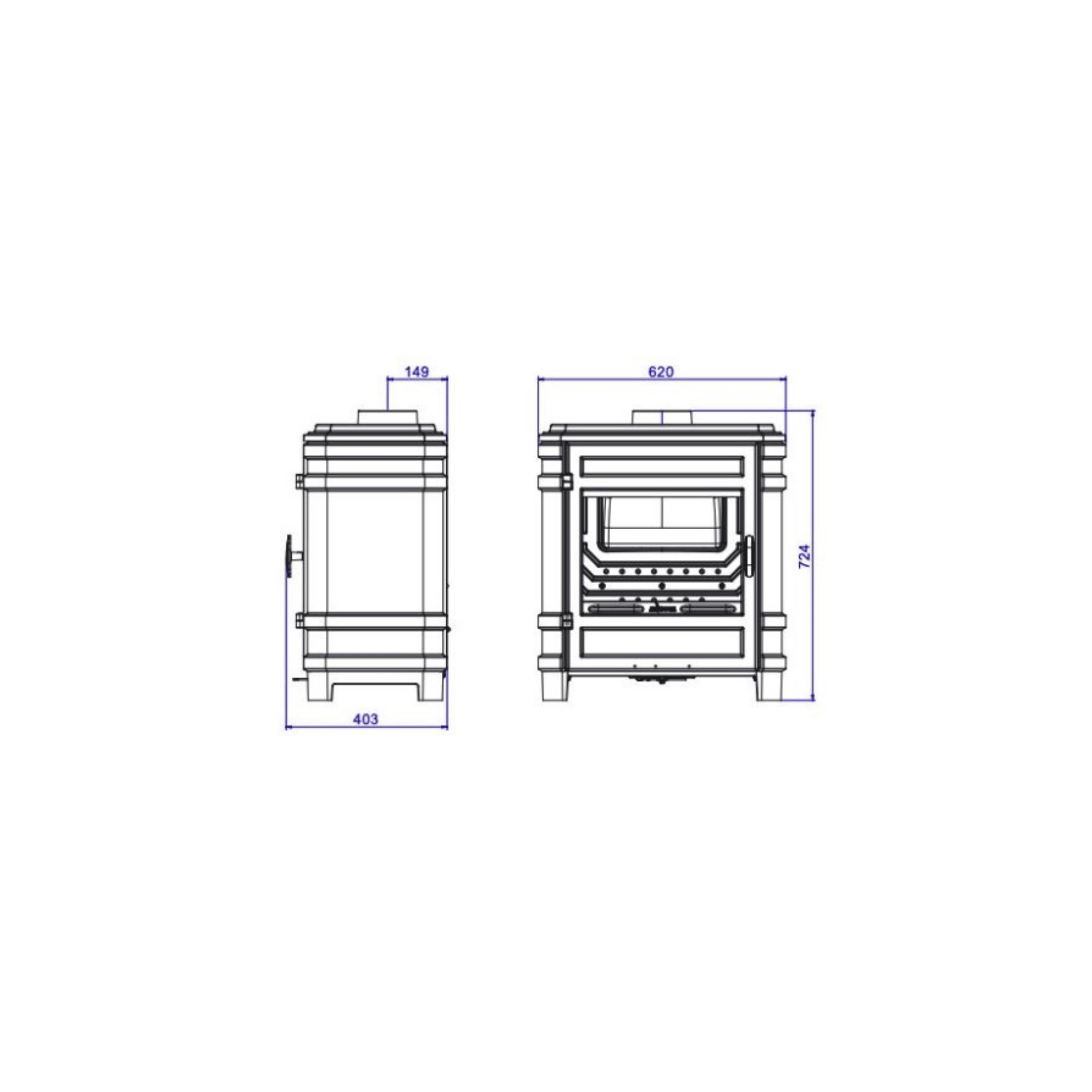 Soba cu lemne din fonta Invicta Vosges 9016 34 