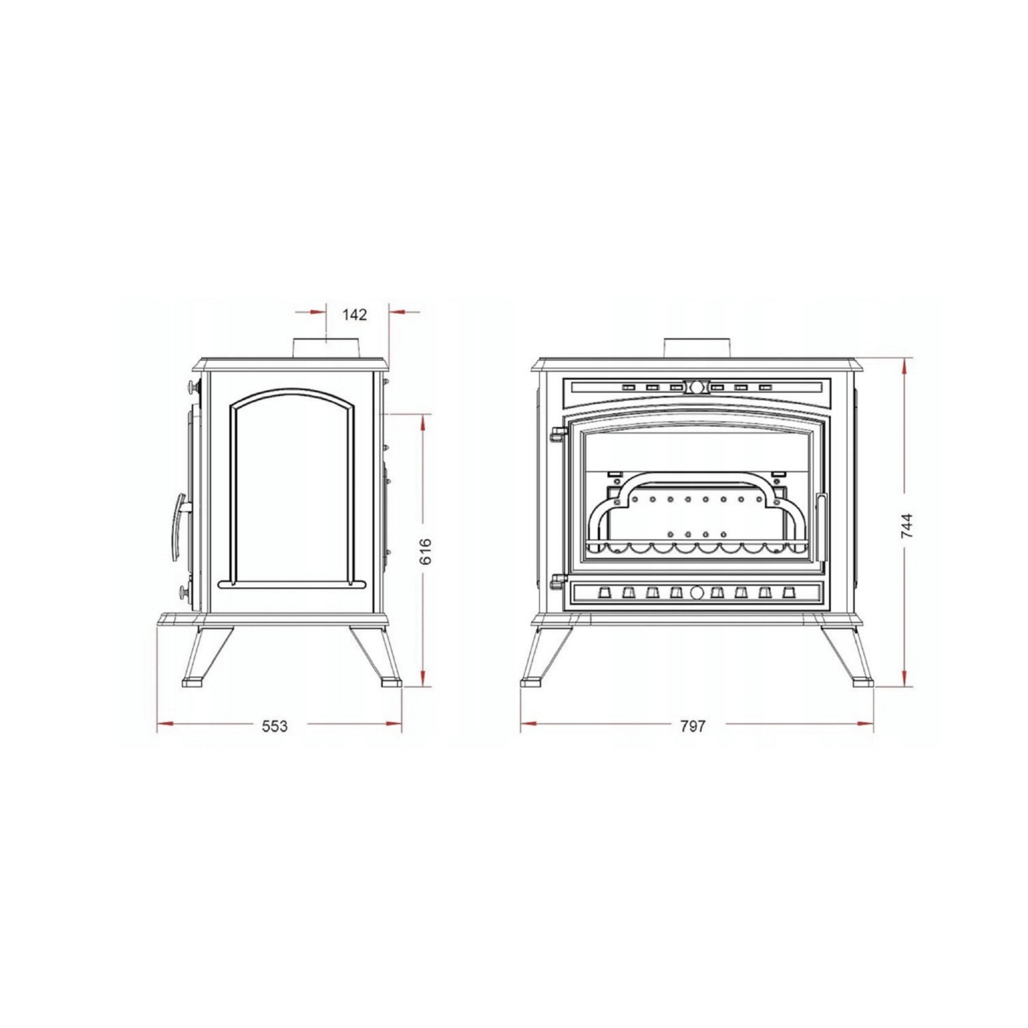 Invicta Alma Döküm Odun Sobası 9126-44