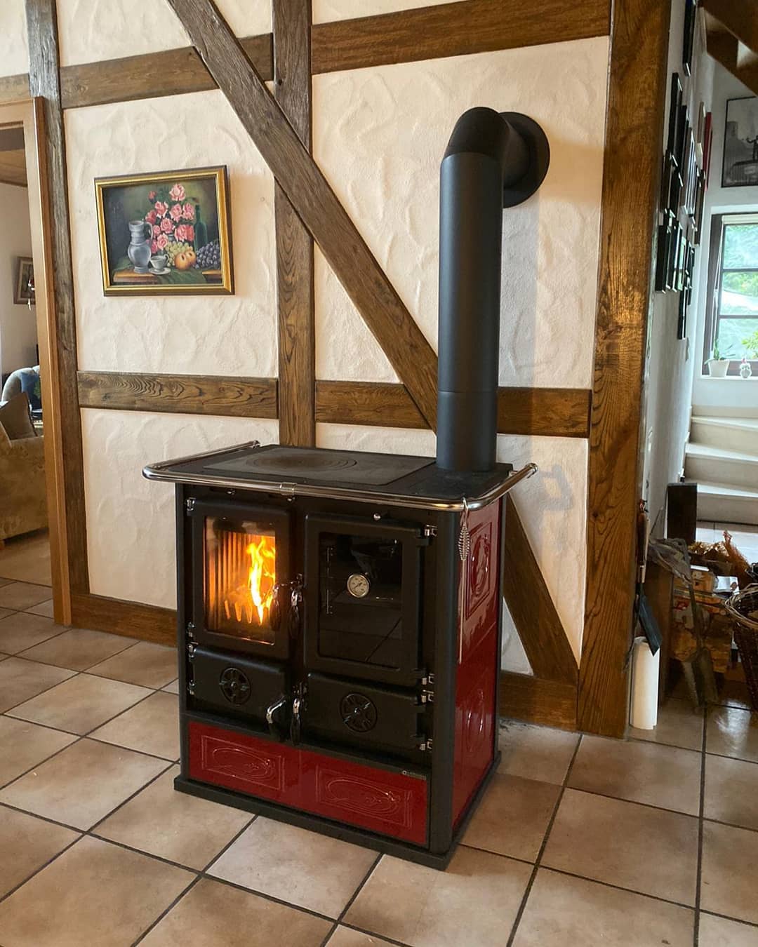 LA NORDICA Rosetta BII Kuzine Soba (Kırmızı)